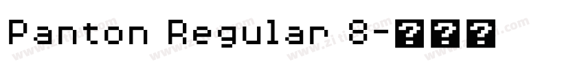 Panton Regular 8字体转换